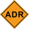 Značka ADR - přeprava nebezpečných látek